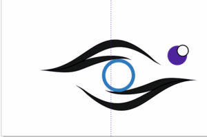 گام هشتم طراحی لوگوی چشم